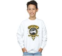 Hufflepuff Toon Crest Sweatshirt Harry Potter White 3-4 Years