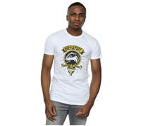 Hufflepuff Toon Crest T-Shirt Harry Potter White S