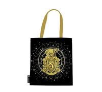 Hufflepuff Tote (Black) Canvas Bag by Paperblanks (Harry Potter Collection)