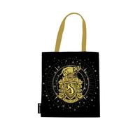 Hufflepuff Tote (Black) Canvas Bag by Paperblanks (Harry Potter Collection)