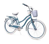 Huffy Deluxe Cruiser Girls and Womens Bike - 20", 24" & 26" Sizes - Multiple Colours - Classic Single-Speed Comfort Bicycle + Basket