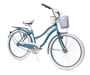 Huffy Deluxe Cruiser Girls and Womens Bike - 20", 24" & 26" Sizes - Multiple Colours - Classic Single-Speed Comfort Bicycle + Basket