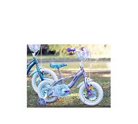Huffy Disney Frozen 12" Kids Bike with Front Doll Carrier, Metallic Purple Finish - Ideal for Girls Aged 3 to 5