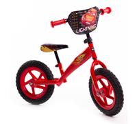 Huffy Disney Cars Balance Bike for Kids 3 - 5 Year Old Boy or Girl ft Lightning McQueen 12" Wheels Red, 60lbs (27kg) max.