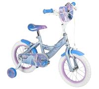 Huffy Disney Frozen 14" Kid’s Bike, aged 4-6 years, Dual Calliper Brakes, Removable Stabilisers, Adjustable Seat, Blue