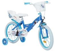 Huffy Disney Frozen 16 Inch Girls Bike 5-7 Years Old + Stabilisers, 21871W, Blue
