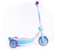 Huffy Disney Frozen Bubble Electric Scooter For Kids 3-5 Years 6v Battery Toy Ride On Scooter With Bubble Machine ft Anna, Elsa & Olaf, Blue