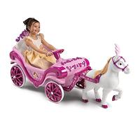 Huffy Disney Princess Royal Horse and Carriage Battery Electric Ride On Powered Car, Pink, Ages 3+