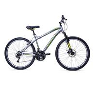 Huffy Extent Mens Mountain Bike 26 Inch Wheels 18 Gears Gunmetal Grey Front Suspension