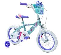 Huffy Glimmer 14 Inch Girls Bike Teal Purple 4-6 Year Old Quick Connect Assembly + Stabilisers