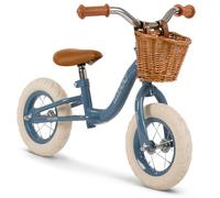 Huffy Kids Balance Bike, 10" Wheels, Adjustable Seat and Handlebars, Basket for Ages 2+ Blue or Green