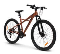 HUFFY Korros 27.5-Inch 21-Speed Bronze Hardtail Mountain Bike - 26722W