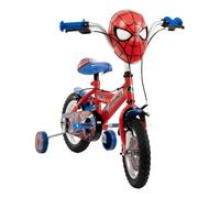 Huffy Spiderman Boys Bike12 inch Marvel Bike with Light & Sound Mask Feature for Kids ages 3-5 years, Red