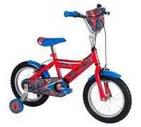 Huffy Marvel Spider-man 14" Kid’s Bike, aged 4-6 years, Dual Calliper Brakes, Removable Stabilisers, Adjustable Seat, Red