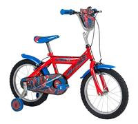 Huffy Marvel Spider-man 16" Kid’s Bike, aged 5-9 years, Dual Calliper Brakes, Removable Stabilisers, Adjustable Seat, Red
