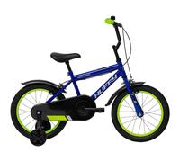 Huffy Pro Thunder 12 Inch Boys Bike with Stabilisers, Blue and Green - Ideal for Kids Aged 3 to 6 Years, Rider Height 98-112cm