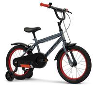 Huffy Pro Thunder Kids Bike - 10", 12", 16", 20" Balance Bike/Pedal Bicycle, Bold Colours (Blue, Green, Grey, Yellow), Ages 2-11, Durable Steel Frame, Front and Rear Caliper Breaks