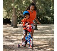 Huffy Spider-Man Kids 14 Inch Bike, Boys Bicycle With Stabilisers, Steel Frame, Spider-Man Handlebar, Ages 4-6 Years