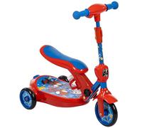 Huffy Spiderman Age 3+ and His Amazing Friends Electric Bubble Scooter for Kids 3+, Removable Seat, 2mph Safe Speed, Indoor Use, red