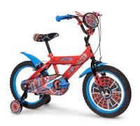 Huffy Spiderman Bike - Marvel Adventures on 2 Wheels, 12", 14", 16", Removable Stabilisers, Full Chain Guard, Ages 2 to 7