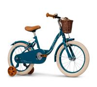 Kids Vintage Bike 12", 14", 16" Retro Children’s Bicycle with Basket & Training Wheels, Adjustable Seat, Front & Rear Brakes, Classic Cruiser Style, Retro Bicycle for Ages 3-9