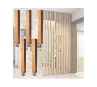 HUFIREHU Aluminum Privacy Screens Columnar Wall Partition Posts Room Divider Freestanding Modern Wall Post Partition Floor To Ceiling Design Easy To Install & Remove(4 sticks,130cm/51.1in)