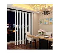 HUFIREHU Metal Slat Wall Divider Aluminum Privacy Screens Columnar Freestanding Modern Wall Post Partition Privacy Screens Room Partition Post No Drilling Required(4 sticks,140cm/55.1in)
