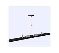 HUFIREHU Ski Machine Leg Strength Split Exerciser Foldable Skiing Exerciser Kegel Trainer Workout Equipment Yoga Fitness Equipment For Use Adjustable Inner Thigh Shaper(Black,With armrests)
