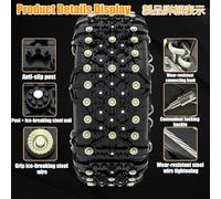 HUFIREHU Snow Chains For Trucks Winter Tire Chains Anti-Skid Winter Emergency Traction For Ice And Snow, Fit Tire Width 145-285mm,For Light Truck, Suv, Cars, Pickups(195/80R14)