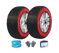 HUFIREHU Snow Socks For Tires Tire Socks Winter Tire Chains Lightweight, Quiet, Non-Slip, Easy To Install, Does Not Damage Tires, And Requires No Jack(225/70R17)