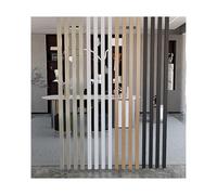 HUFIREHU Square Wall Partition Gold Room Divider Screen Post Slat Room Dividers Floor To Ceiling Aluminum Alloy Material Privacy Screens Post No Drilling Required(8 sticks,100cm/39.3in)