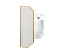 HUFIREHU Toilet Partition Urinal Divider Urinal Screen Men Urinal Privacy Screen Urinal Privacy Screen For Public Men'S Urinal Privacy Screen Waterproof Baffle(Rose gold,Matte glass)