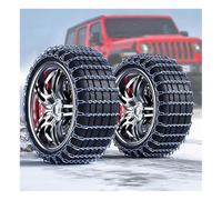 HUFIREHU Winter Tire Snow Chains, Universal Snow Chains | Manganese Steel, 360° Full Coverage, High-Temperature Quenching, No Jack Required(245/65R17)