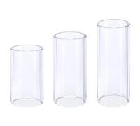 Hufopik 3Pcs Glass Guitar Slide Set - Three Sizes for Versatile Use - Smooth Glass Slides Enhance Guitar Playing - Suitable for Electric, Acoustic, and Bass Guitars - Ideal for Musicians