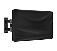 HUFUOUT Outdoor TV Cover 44-45 Inch, TV Display Protector, Waterproof and Weatherproof Outside Flat Screen Cover (42.5''W x 26''H), 600D Fabric, Black