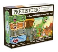 Hug-a-BooBoo Prehistoric Bandages - The Incredible Cuddling Dinosaur Bandages! T-Rex, Triceratops, Saber-Tooth Tiger and Prehistoric Shark Dinosaurs - Box of 100 Pieces