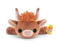 Hug-A-Lumps High Land Cow (Medium) Holly by ZURU, Cuddly Squishy Weighted Plush