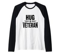 Hug a Veteran Show Your Support Raglan Baseball Tee