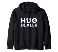 Hug Dealer Techno Music Festival Raver Dance Old Skool Rave Zip Hoodie