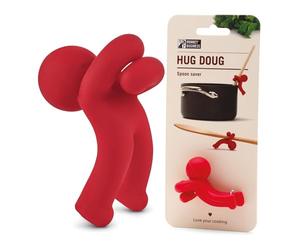 Hug Doug Spoon Saver | Spoon Holder and Lid Lifter Stopping the Spoon from Falling in | Silicone Spoon Rest | Stove Spoon Holder | Cool Kitchen Gadgets & Cute Kitchen Accessories | by Monkey Business