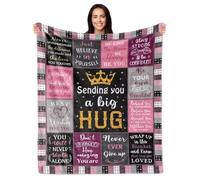 Hug Friend Blanket Gifts for Women, Get Well Soon Gifts for Women Men Kids, Valentines love Daughter Sister Blanket for Her Christmas, Sending Hugs Gifts, Encouragement Gifts for Friend