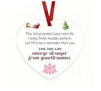 Hug from Heaven Heart Shaped Christmas Tree Ornament, Memorial Christmas Ornament, Sympathy Gifts for Loss of Loved One, Unique Memorial Gift for Loss of Family, Commemorative Ornaments