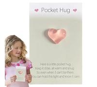 Hug Greeting Card Gift - 12x9cm Pocket Size Paper Keepsake, Heartwarming Message | Cheer Up Card for Friends Family Colleagues All Occasions Portable Mood Booster Thoughtful Surprise Smile