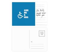 Hug Help Body Disability Lucky Postcard Card Important Person Anniversary