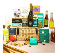 Hug in a Box Dairy-Free & Lactose Free Hamper Basket, Luxury Gourmet Gifts for Women or Couples, Wicker Family Hamper by EDEN & CO - 2 Non-Alcoholic Mocktail