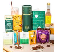 Hug In a Box, Valentines Dairy Free & Lactose Free Chocolate Letterbox Gift Tube with Truffles & Hot Chocolate, Luxury Gourmet Gifts for Women, Men, Couples by EDEN & CO - Plus Non-Alcoholic Mocktail