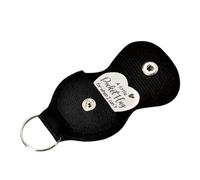 Hug Keychain - Heart Shaped Coin With Leather Loop | Sentimental Stainless Steel Keyring Gift, Missing You Present For Loved, Long Distance Memory Keepsake For Men Women, Emotional Support