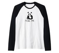 Hug Me! Cute Panda Bear Raglan Baseball Tee