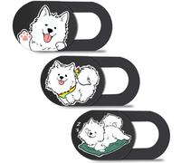 Hug Me Dog 3-Pack Laptop Camera Cover Slide - Cute Webcam Cover for MacBook, Dell, iPad, iPhone, iMac - Mac Pro/Air Camera Cover Slide, Laptop Webcam Cover, Computer Camera Blocker, iPad Accessories