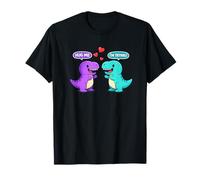 Hug Me I'm Trying T-Rex Valentines Day Cute Kawaii Dinosaur T-Shirt
